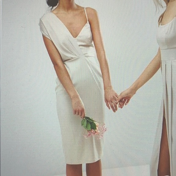 SOLD - ASOS Design Satin Pencil midi dress - Picture 3 of 4